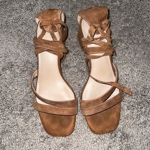 BCBG Generation Brown Suede Sandals